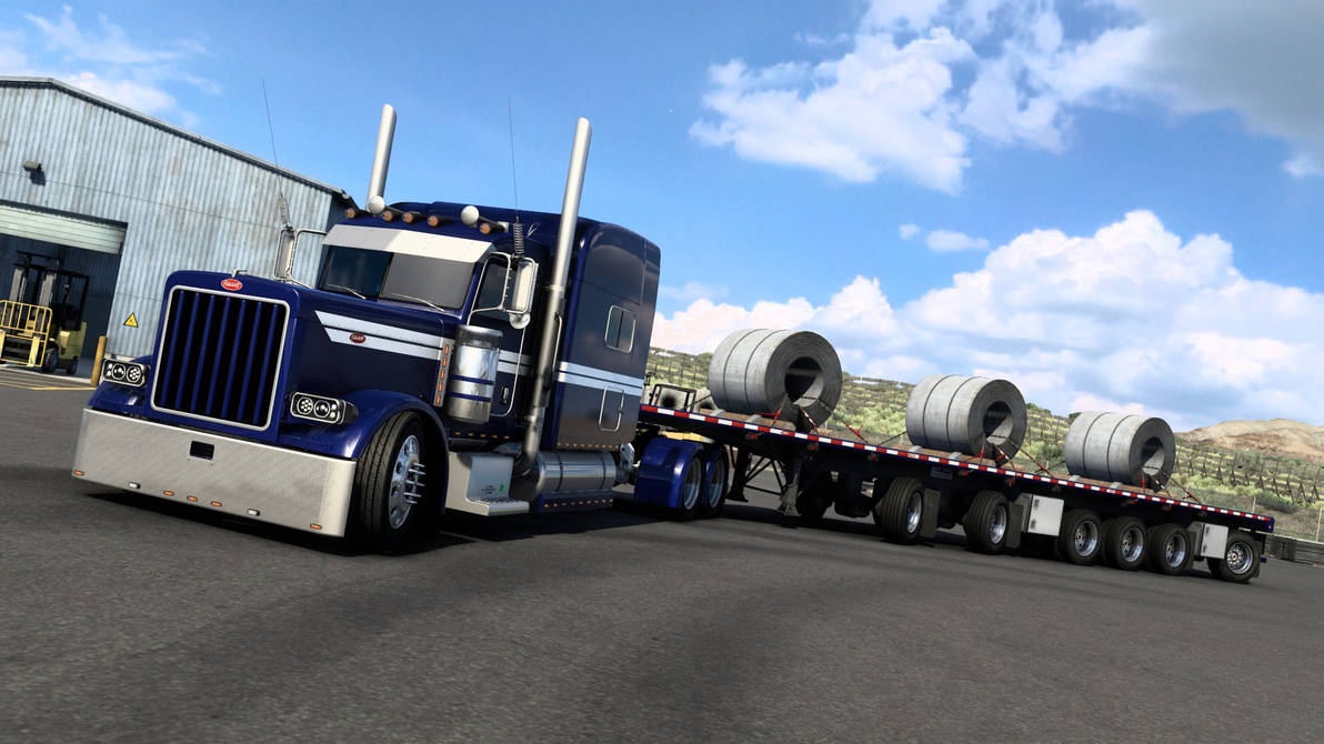 ATS Transporting Steel Coils with Pete and flatbed by Sigouss89 on ...