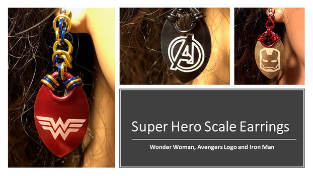 Super Hero Scale Earrings