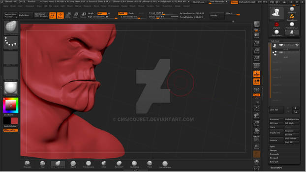 super skrull firs impresion #Zbrush