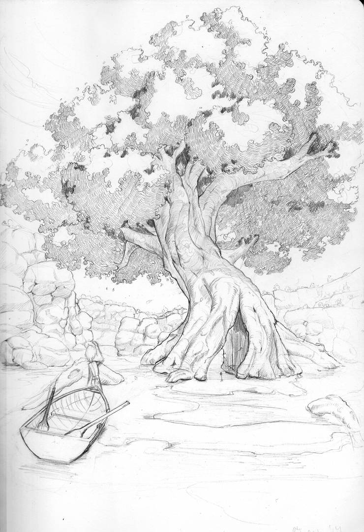 Manga style tree WIP by Tiny-Raven on DeviantArt