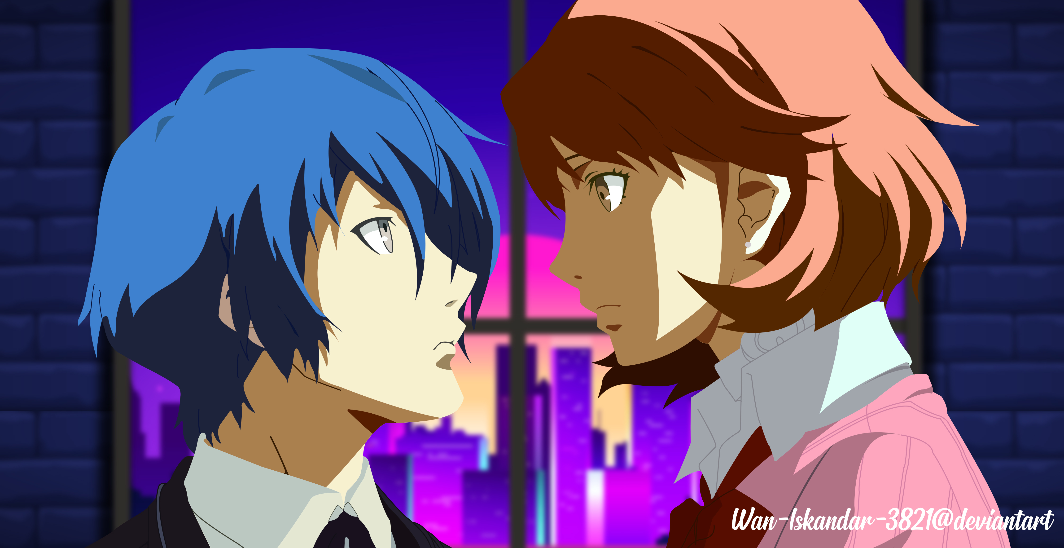 Persona 3 Yukari and Makoto Wallpaper by Wan-Iskandar-3821 on DeviantArt