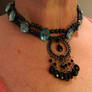 Lovely Blue Saloon Necklace