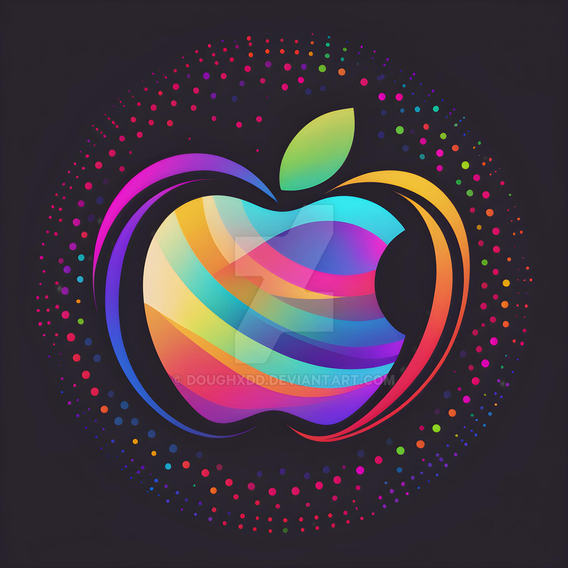 Apple Logo Colorful by DoughxDD on DeviantArt