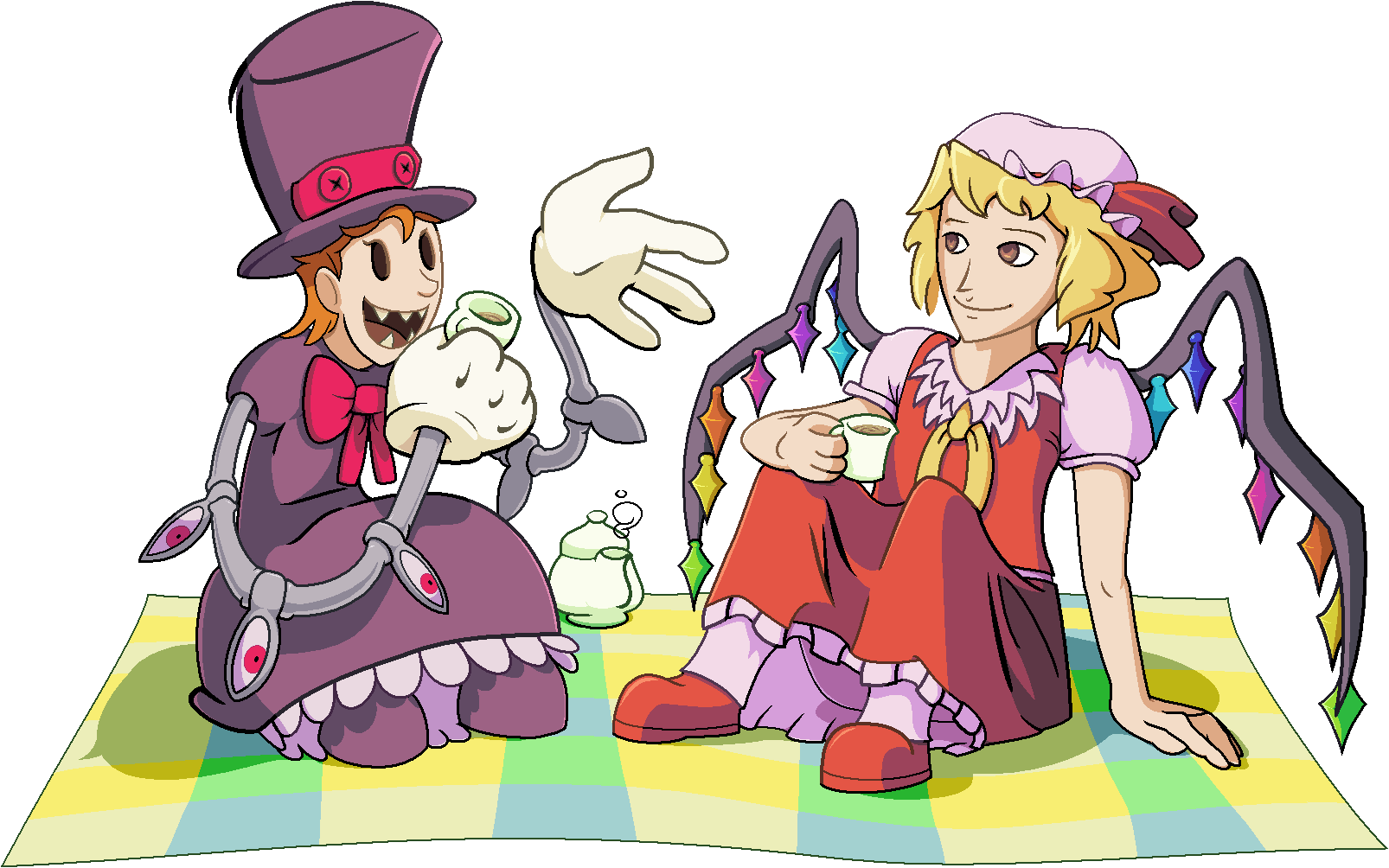 Peacock and Flandre Tea Party