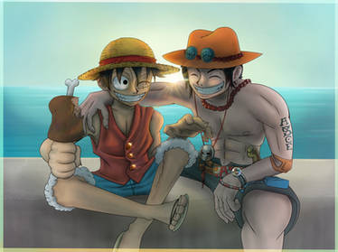 Luffy and Ace