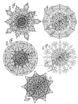 Mandala coloring pages batch for sale