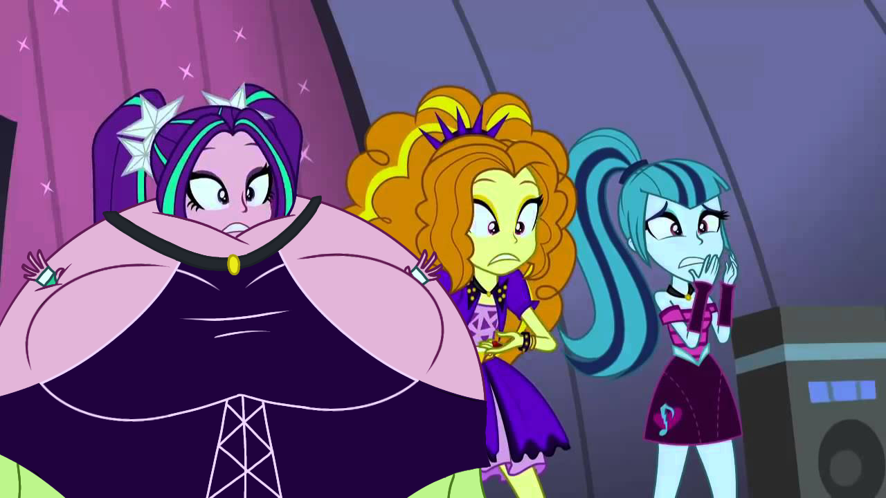 Aria Blaze inflated by snoopinga on DeviantArt