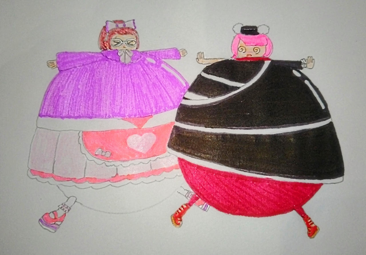 Peggy and Jo Jo Jolie inflated by snoopinga on DeviantArt