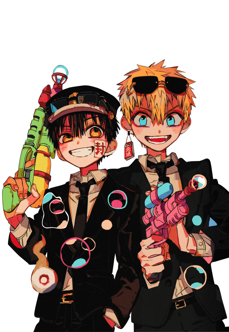 HANAKO + KOU (TOILET BOUND HANAKO-KUN) RENDER by stardustinqs on DeviantArt