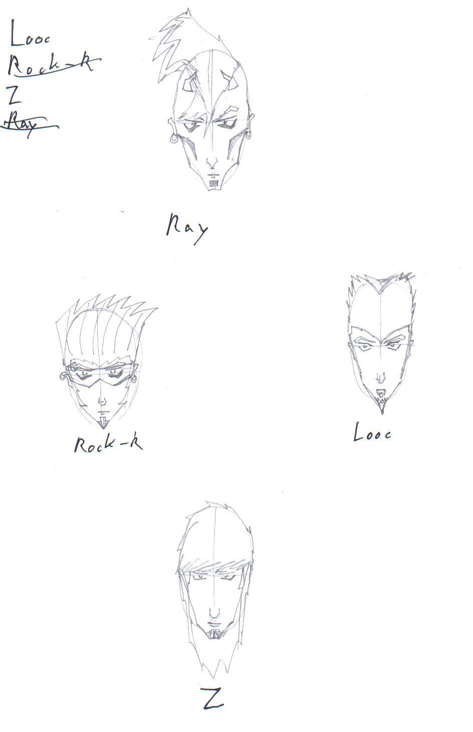 Oc faces-2 by Zarddramon on DeviantArt