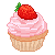 Strawberry cupcake