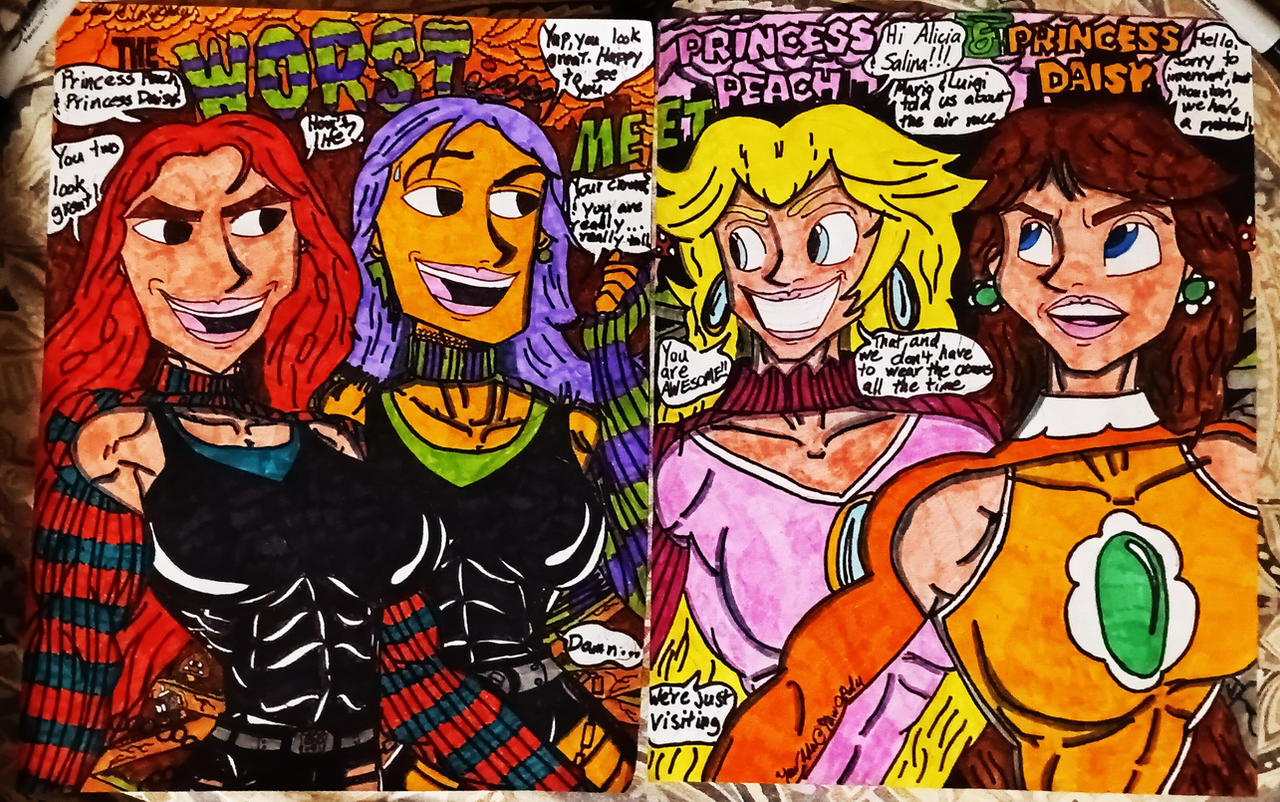 Ad311 Deviantart The Worsties with Peach and Daisy by Ad311 on DeviantArt