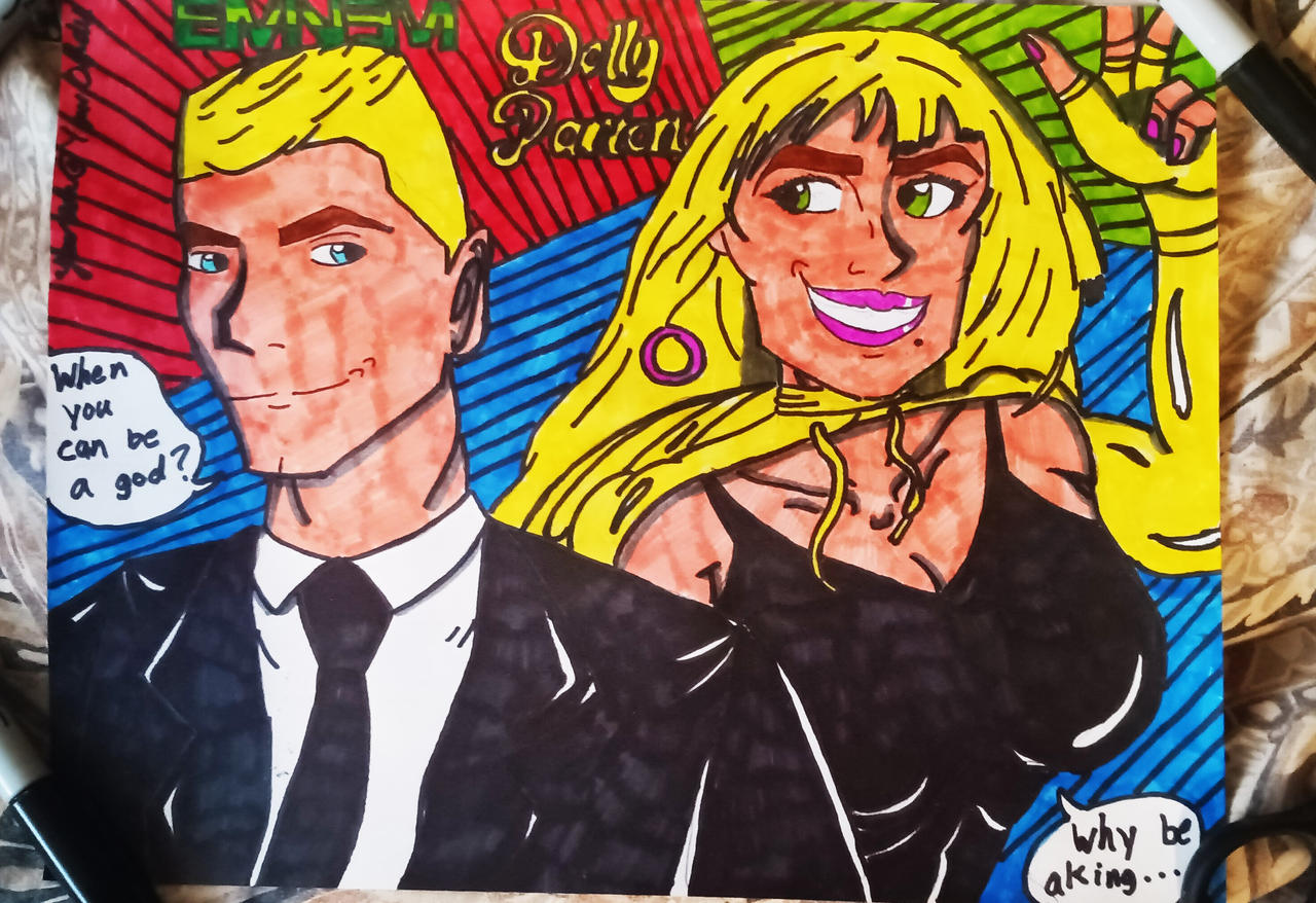 Ad311 Deviantart Eminem and Dolly Parton by Ad311 on DeviantArt