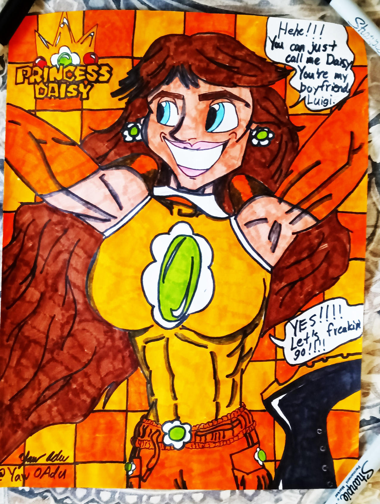 Ad311 Deviantart PRINCESS DAISY by Ad311 on DeviantArt