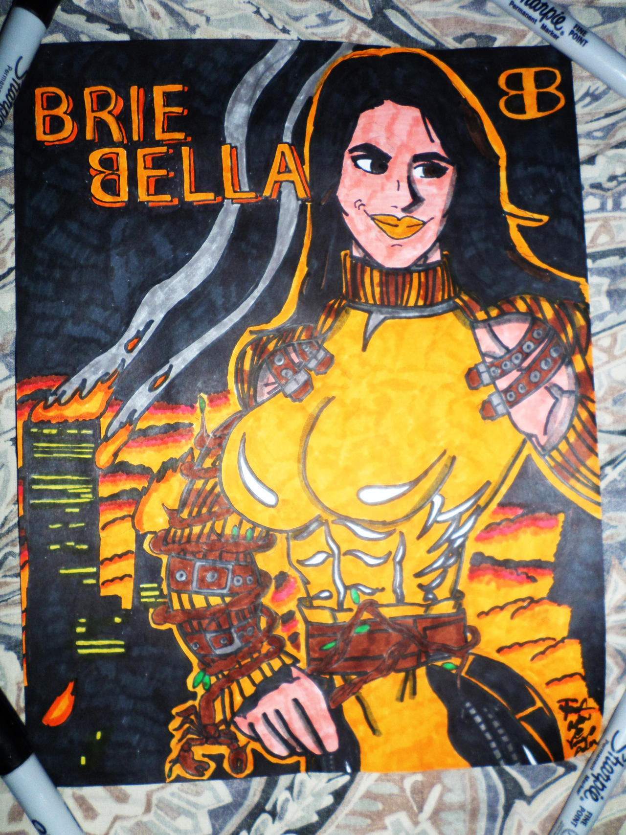 Brie Bella as SCORPION by Ad311 on DeviantArt