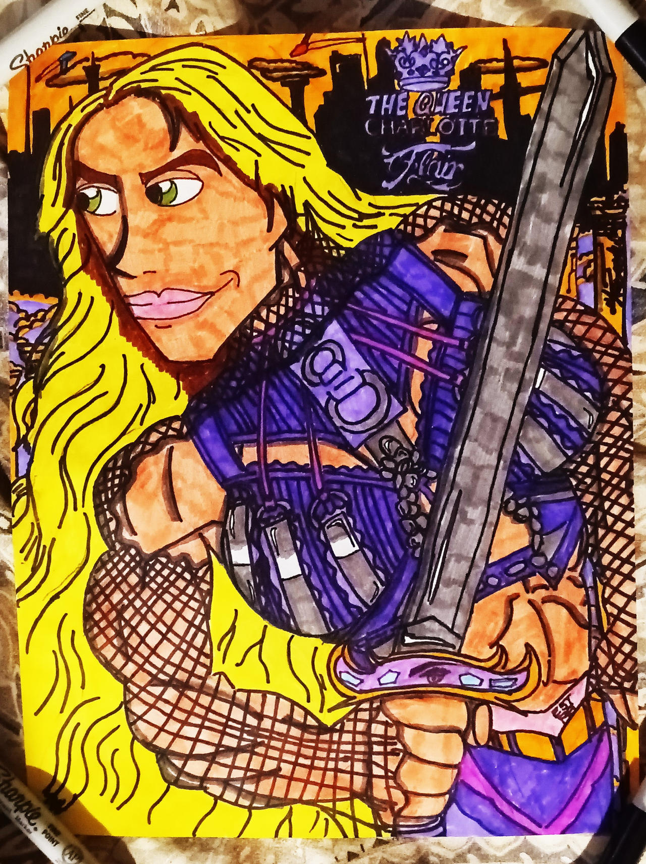 Ad311 Deviantart The Queen Charlotte Flair 2023 by Ad311 on DeviantArt