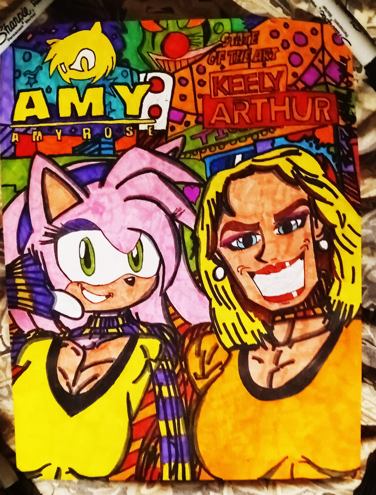 Ad311 Deviantart Amy Rose and Keely Arthur by Ad311 on DeviantArt