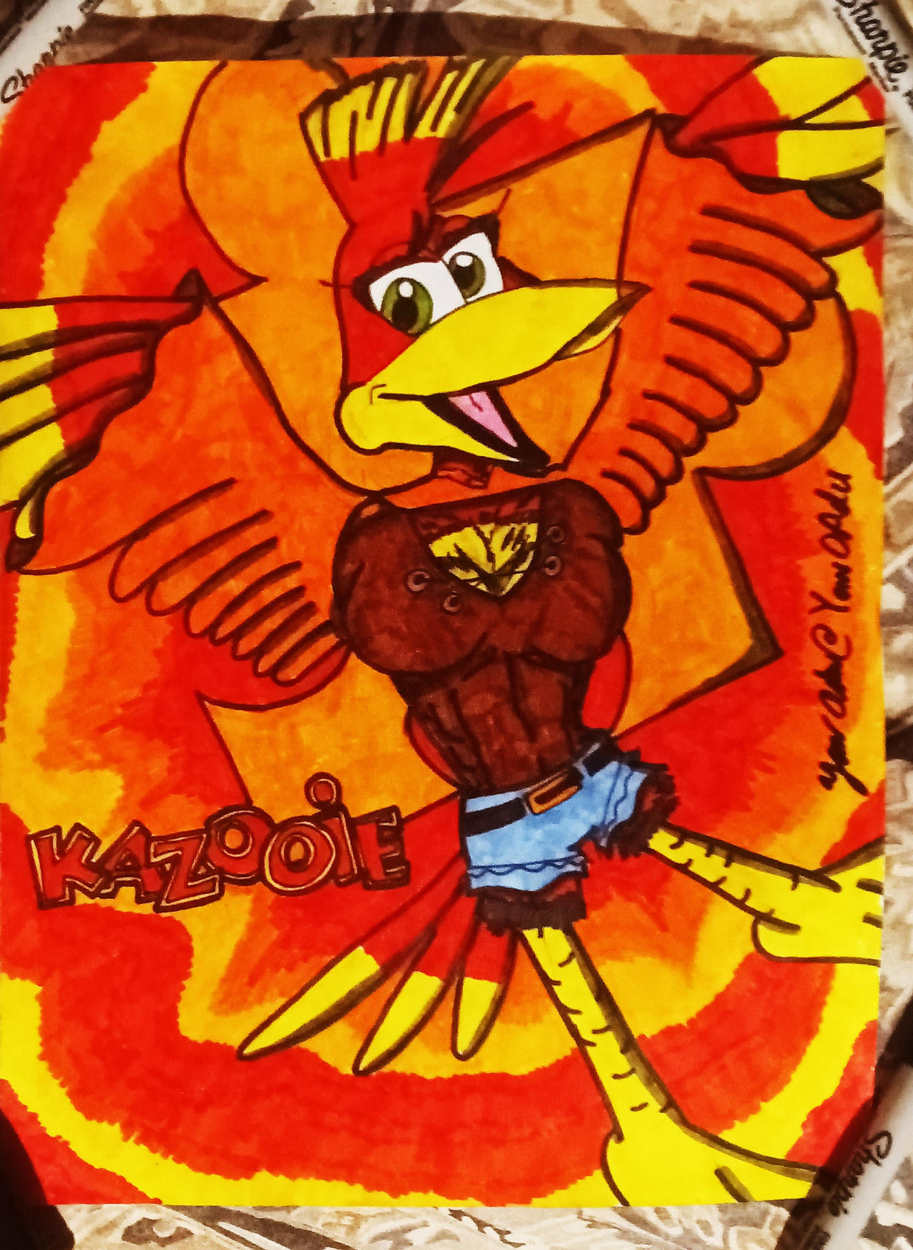 Ad311 Deviantart Kazooie by Ad311 on DeviantArt