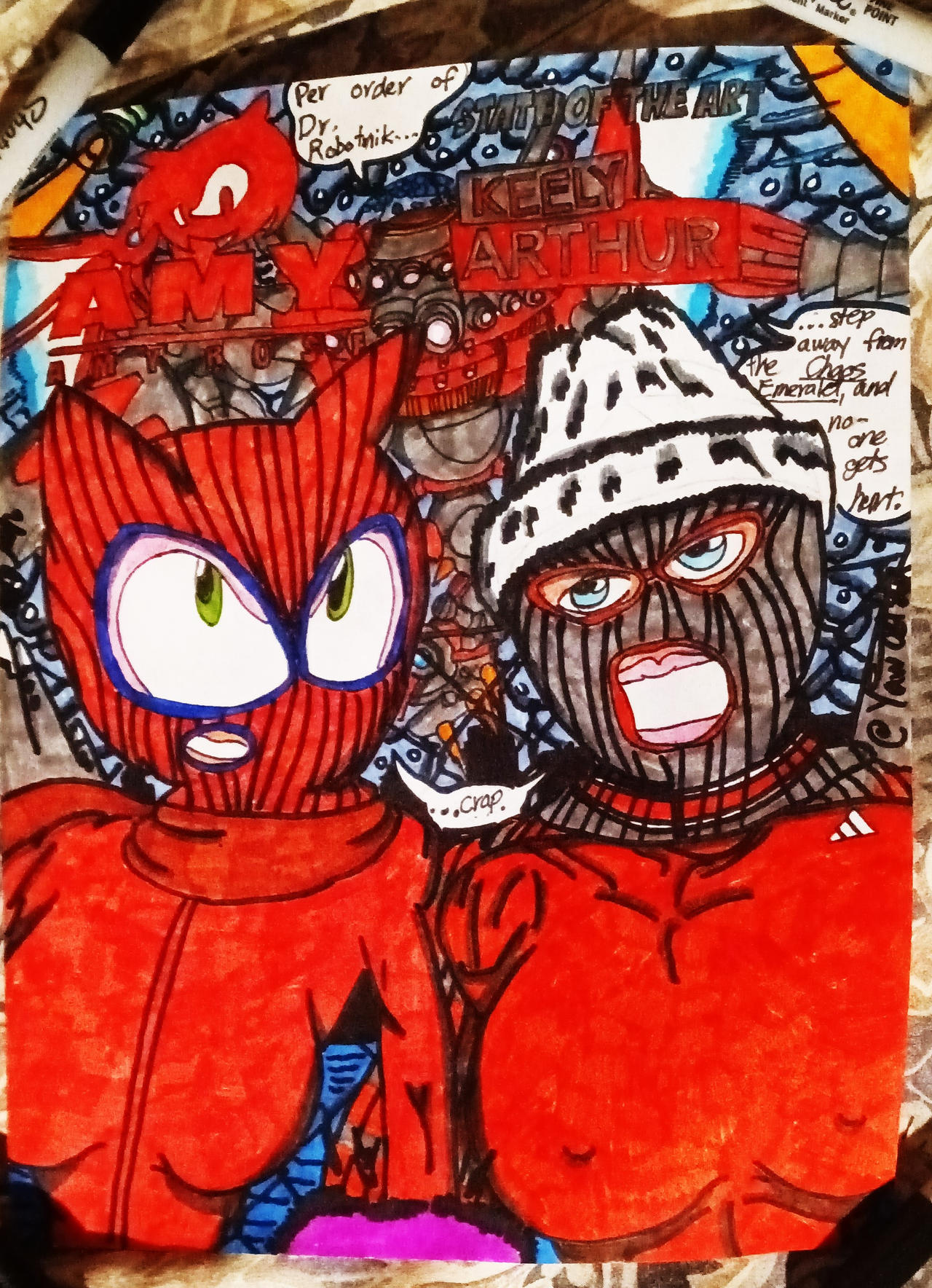 Ad311 Deviantart Keely Arthur and Amy Rose vs. EGG DRAGOON by Ad311 on DeviantArt