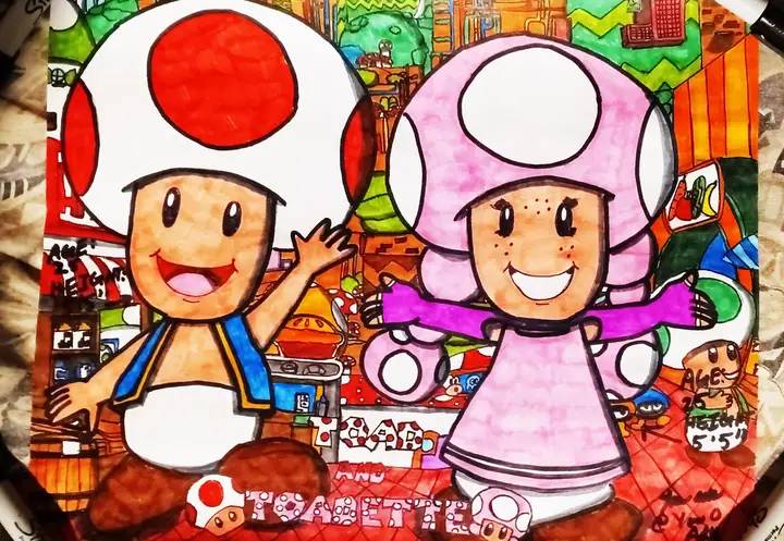 Ad311 Deviantart Toad and Toadette by Ad311 on DeviantArt