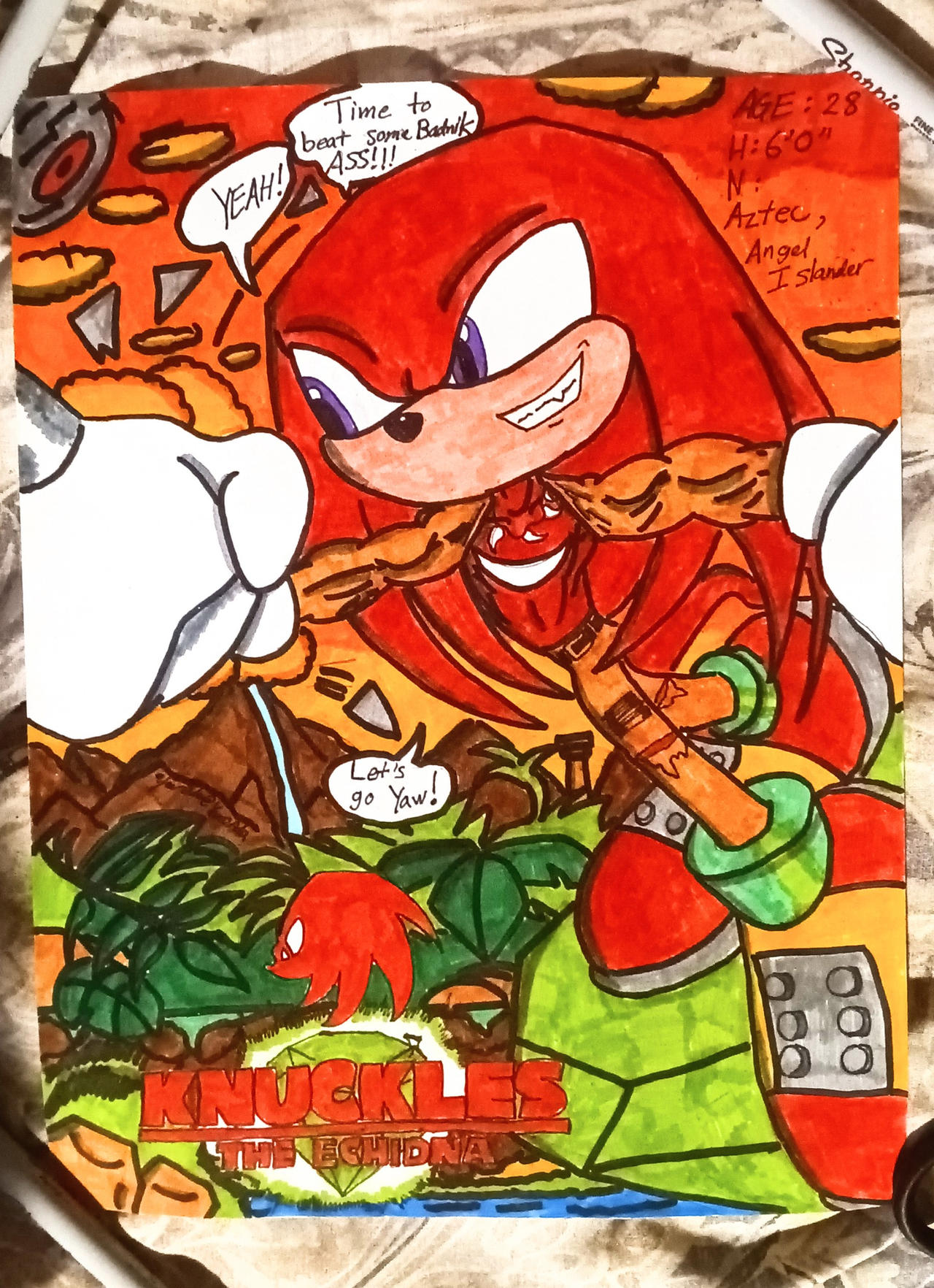 Ad311 Deviantart Knuckles the Echidna by Ad311 on DeviantArt
