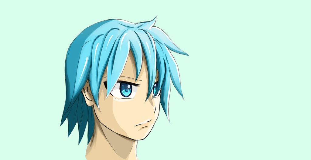 Deviantart Blue Boy Blue Hair Boy by Karlobster on DeviantArt