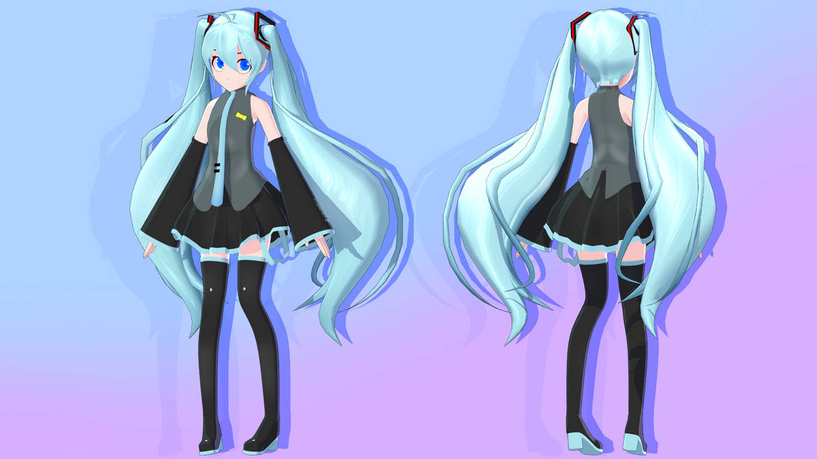 Hatsune Miku Model by Hari - Download by HariVod666 on DeviantArt