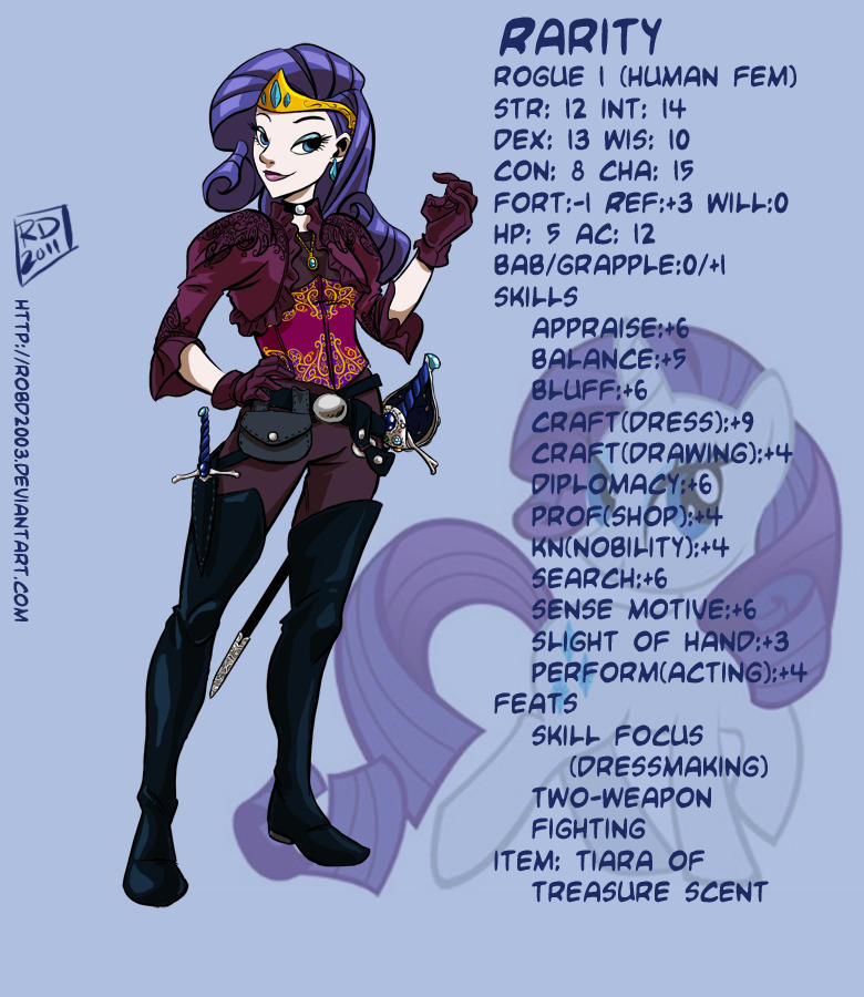 PnD: Rarity -version 2- by RobD2003 on DeviantArt