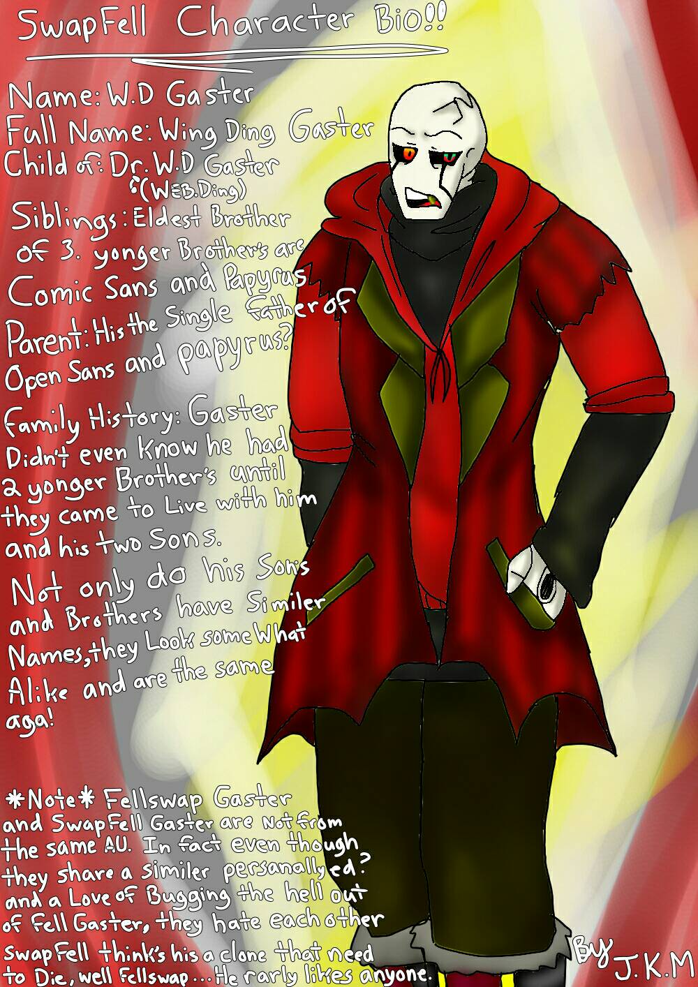 pics Fellswap Sans Nickname fellswap gaster by animejasminekm on