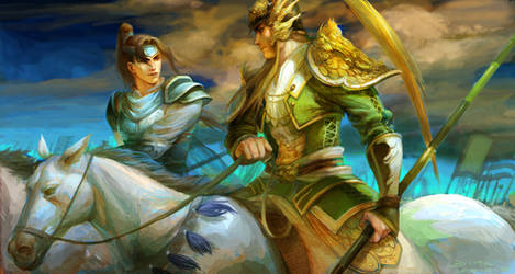 Ma chao and Zhao yun ----- on the way ? by ultramarineandwhite