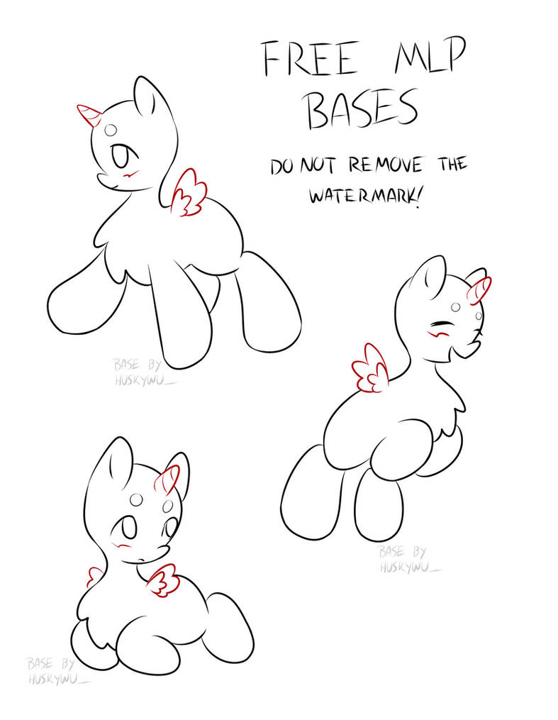 Mlp Base Items MLP bases 2 by HuskyHasky on DeviantArt