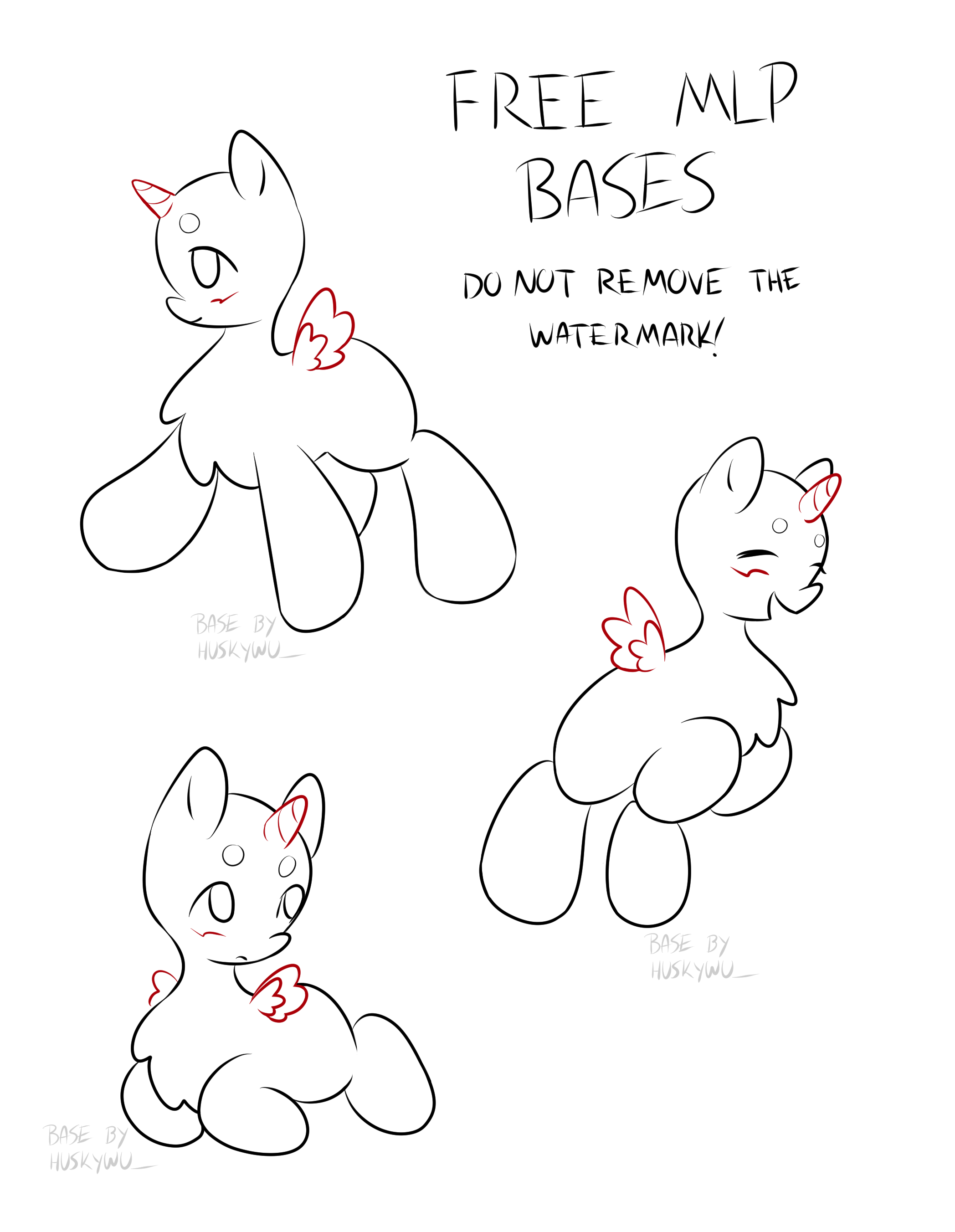 Mlp Base Design MLP bases 2 by HuskyHasky on DeviantArt