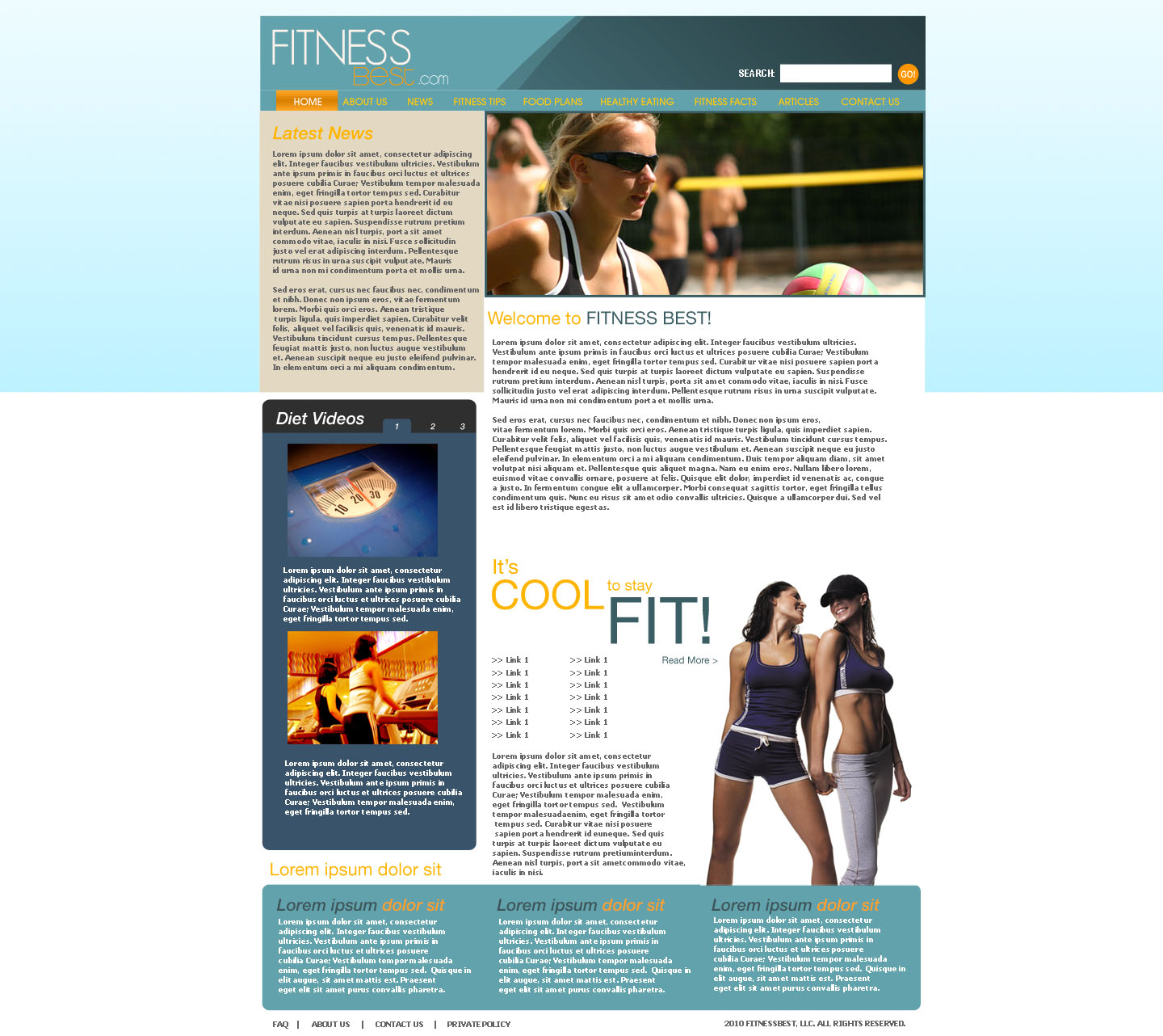 Fitness Website