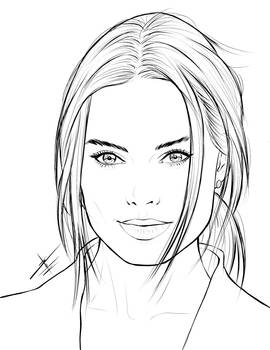 Margot Robbie portrait commision