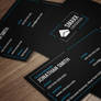Black Modern Corporate Business Card SE0041