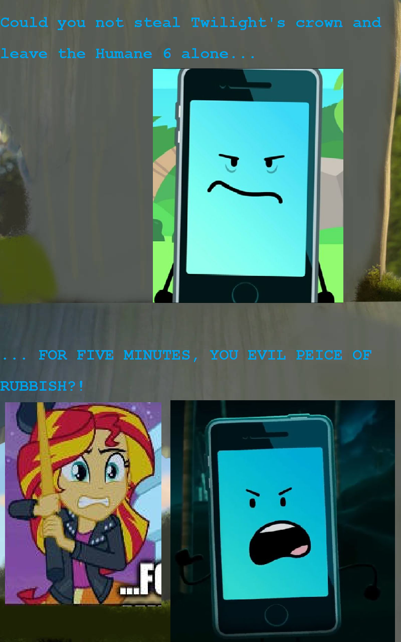 Mephone 4 tells of Evil Sunset Shimmer by StevenCurbySheldon on DeviantArt