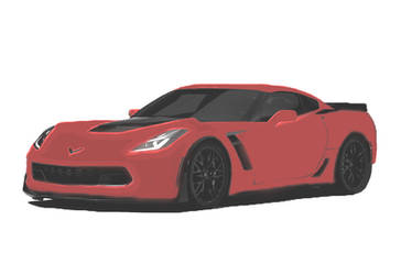 corvette z06 art PNG