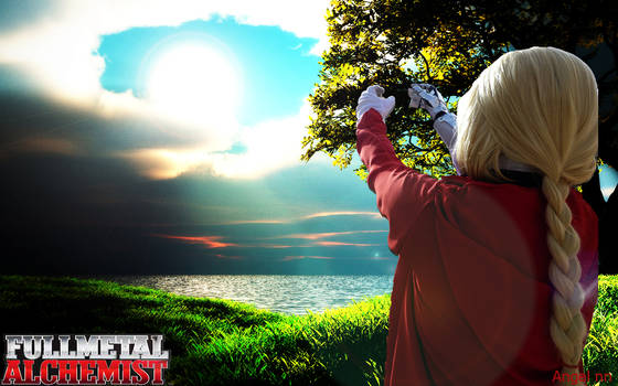 Edward Elric cosplay sunset