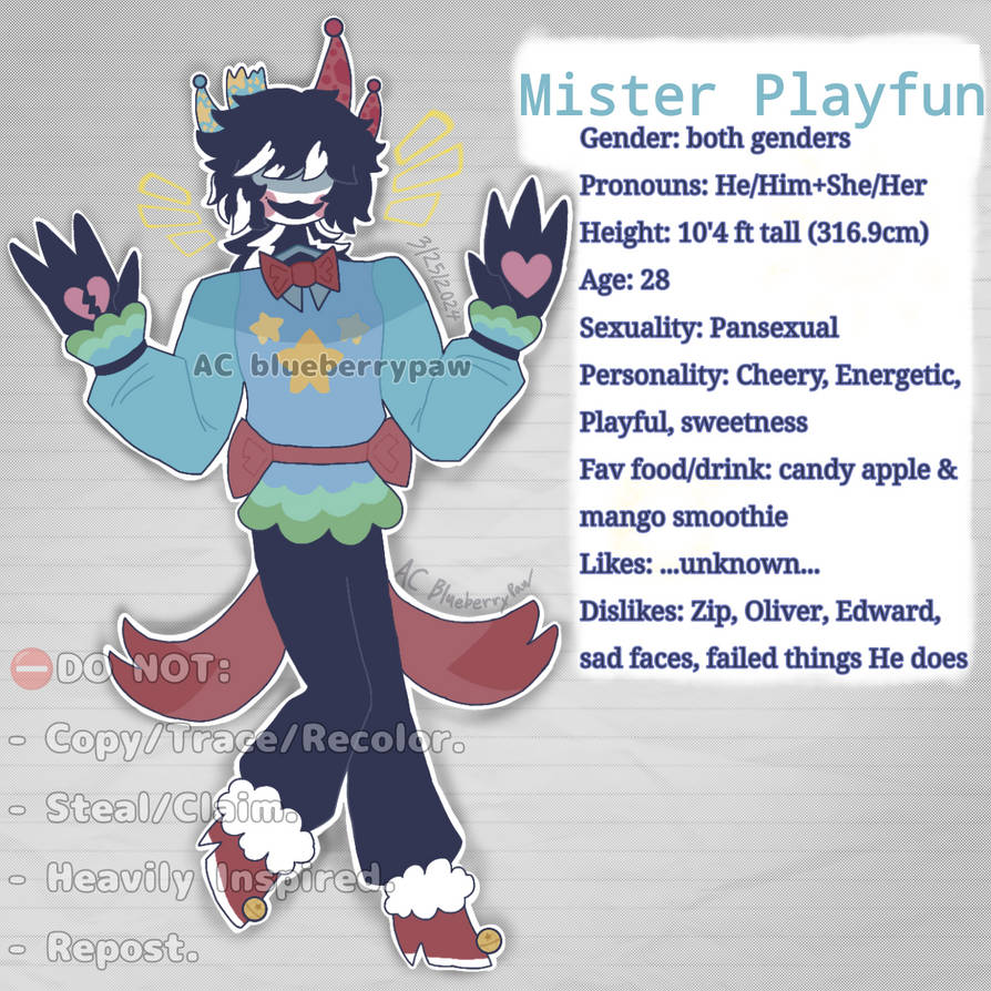 Mister Playfun (FPE OC) by AeonCane on DeviantArt