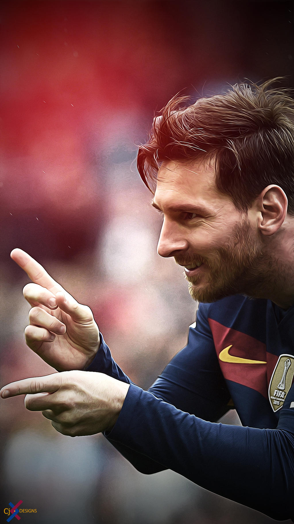 Lionel Messi | Phone Wallpaper | by CjDesigns5 on DeviantArt