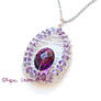 Amethyst oval pendant