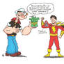 Popeye and Billy Batson