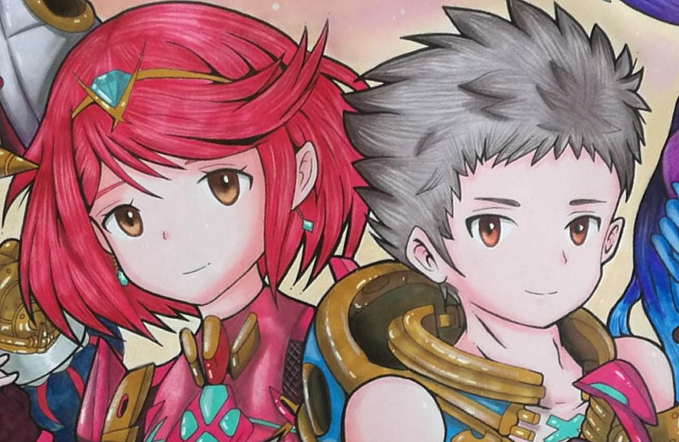 Pyra and Rex by Diallrex on DeviantArt