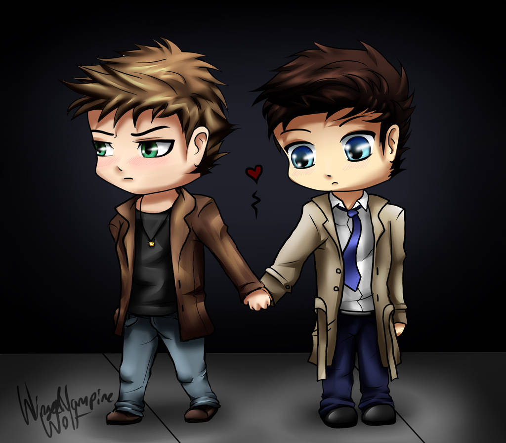 Destiel Chibis by Reynbeau12