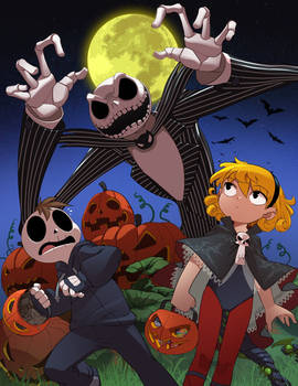 Minniemandy and Grim Junior in Pumpkin by Bleedman