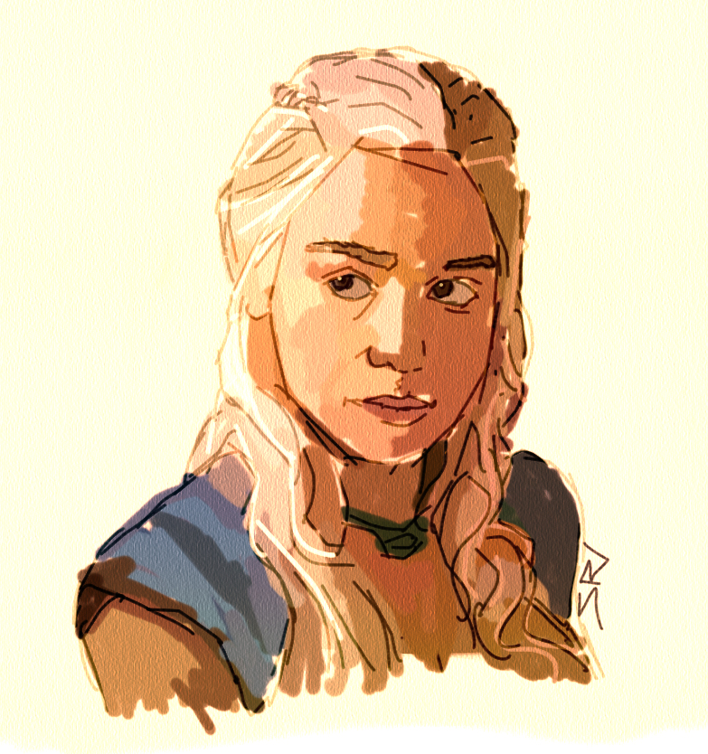 Daenerys Targaryen Portrait Sketch