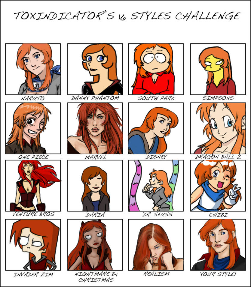 16 Styles Challenge By Ranya Ni On DeviantArt 16-styles-challenge-by-ranya-ni-on-deviantart