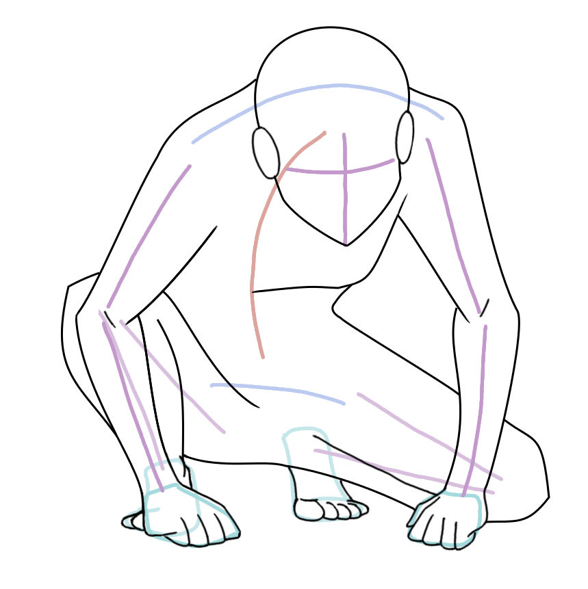 Crouch pose by coppycat on DeviantArt