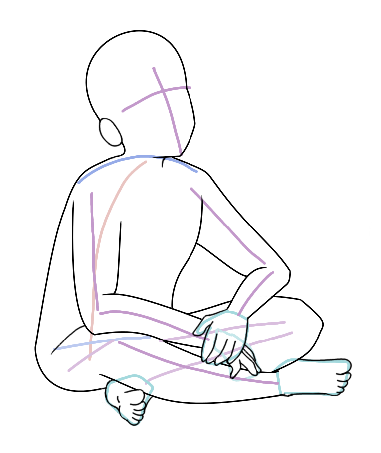 Pose Reference Sitting Cross Legged Drawing - Marivalkiria