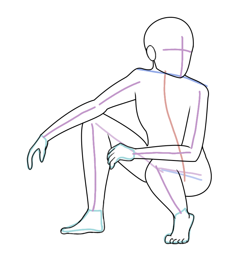 Crouch Draw Crouch 2 pose by coppy-cat on DeviantArt